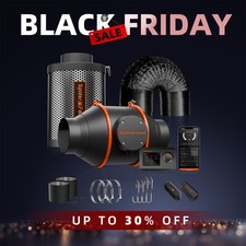 Spider Farmer 4" 6" Inline Fan Combo with GGS Controller Kits Air Carbon Filter