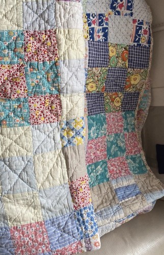 Vintage patchwork quilt - patchwork, 75