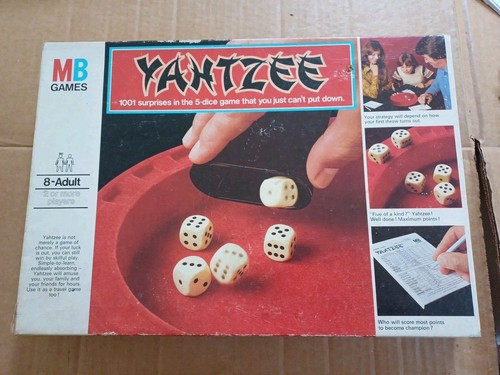 Vintage yahtzee dice game - yahtzee,