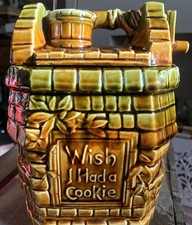 1950s USA  Cookie Jar McCoy “WISH I HAD A COOKIE” Large Handcrafted 9”. Storage 