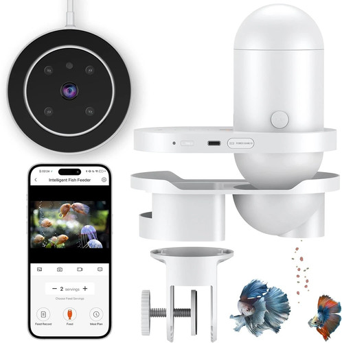 Wifi automatic fish - feeder, for
