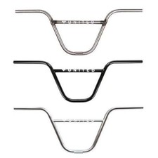 United Supreme BMX Handlebar Chrome, Gloss Clear & Black Rise 9", 9.5" or 10"