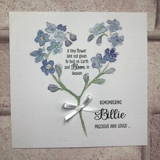 PERSONALISED Handmade Card Bereavement Condolence Sympathy