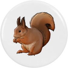 'Red Squirrel' Button Pin