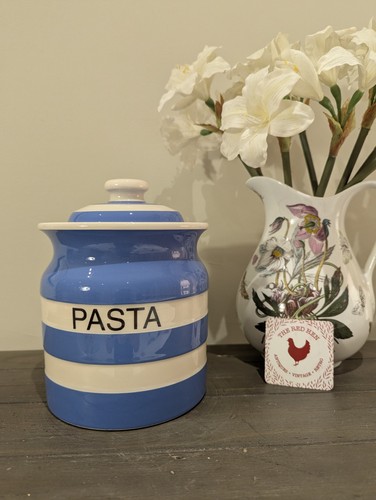 Green cornishware pasta - g,
