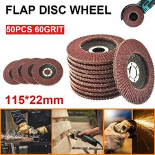 50x FLAP GRINDING SANDING DISCS 115mm 4.5" 40 60 80 120 GRIT ANGLE WHEEL