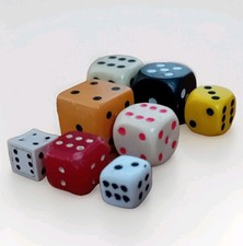 Antique & Vintage Dice Collection – Bone Bakelite Casein Ceramic – 19th–20th C