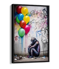 GRAFFITI MONKEY WITH BALLOONS