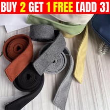 Unisex Faux Wool Belt Coat