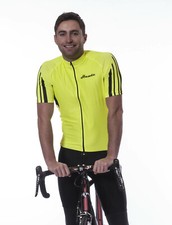 Hawte cycle jersey,  yellow, size S, full spec.  Ideal for teenage riders. New. 
