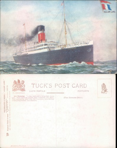 Victorian ship raphael tuck - victorian,