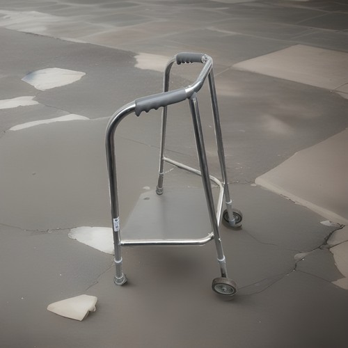 Aluminium walking frame - aluminium,