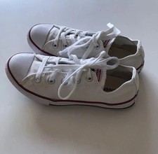 Converse All Star Trainers Womens White Chuck Taylor Canvas Pumps Size 2.5