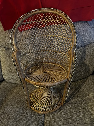 Wicker rattan peacock mini - wicker/rattan,