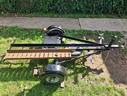 Single motorbike trailer with - motorbike,