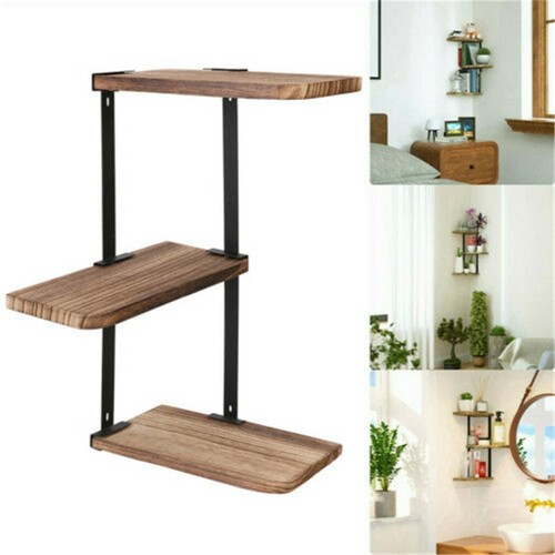 Rustic corner shelf wall mount - rustic,