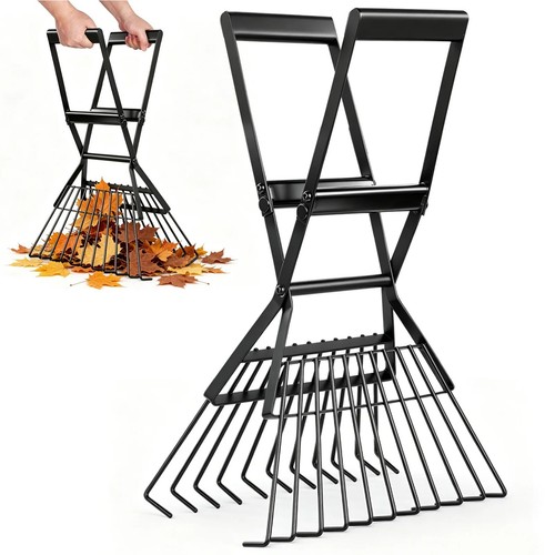 Steel garden leaf grabber - steel,