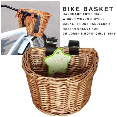 Bike basket wicker - basket, woven