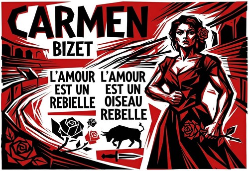 Classic opera poster print - opera, a3