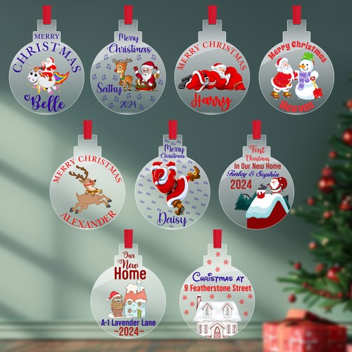 Personalised christmas bauble - christmas,