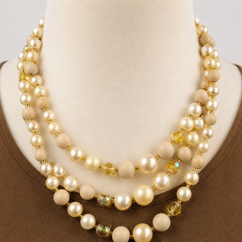Vintage strand faux pearl - 3,