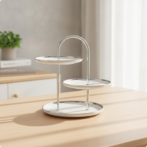 Tier stand with handle ceramic - with,