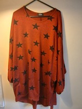 Long Line Star Jumper Size Xl