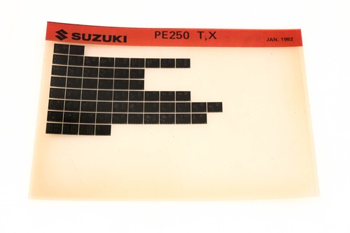 Suzuki pe250tx pe250 - pe250, t,x