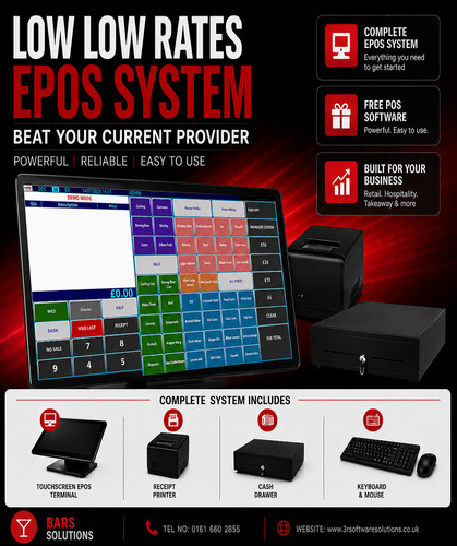 Complete retail epos system - complete,