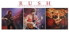 Limited edition signed RUSH photos Geddy Lee, Alex Lifeson & Neil Peart  - COA