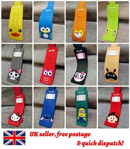 Animals kids luggage tags - 1-6x,