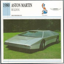 EDITO-SERVICE S A 1991 CLASSIC CARS-1980-ASTON MARTIN BULLDOG
