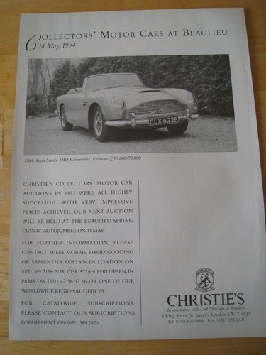 Collectors motor cars - motor, at