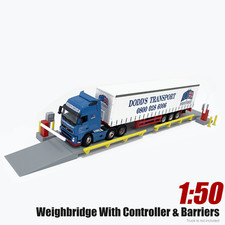 1:50 Scale Weighbridge with Screen & Barriers – Diorama Display for Trucks/Plant