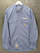 Carhartt Flame Resistant Work Shirt Men's Size XL Relaxed USA Fit Cotton Nylon 