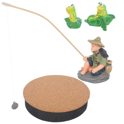 Set mini fisherman statue - set,