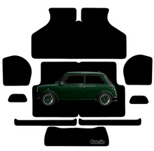 Carsio Tailored Carpet Set Car Mats FOR British Leyland Classic Mini 1973-2000