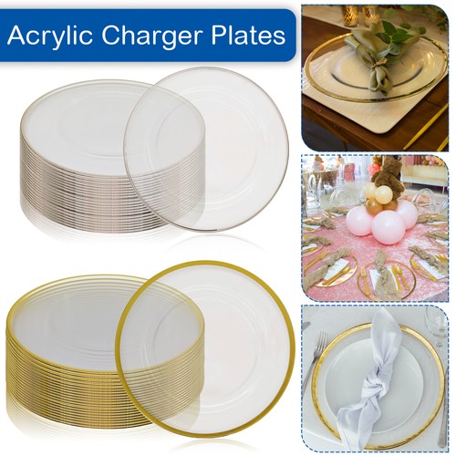 Luxury acrylic charger - luxury, plate