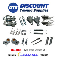 Alko 200 & 230mm Type Single Axle Back Plate Trailer Brake Parts Service Kit x 1