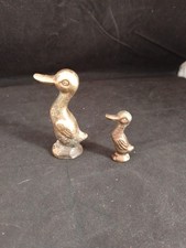 Two Small Brass Duck Ornaments. Free UK 2nd Class Postage. ZC6
