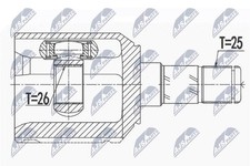 Front drive shaft joint kit - front,