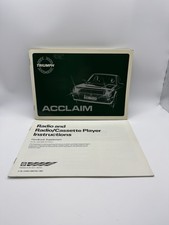 1981 Triumph Acclaim Owners