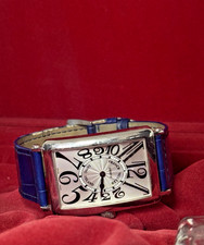 18ct White Gold Franck Muller Long Island - Mens Quartz Watch – Alligator Strap