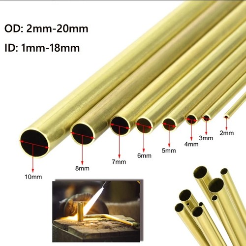 Brass round tube wall - brass,