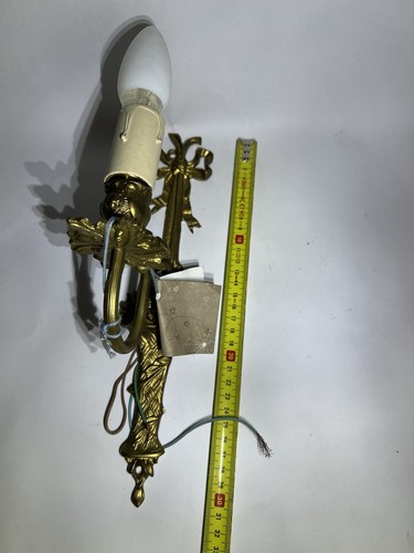 Vintage brass single light - single,