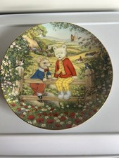 Rupert Bear Hamilton Collection rupert with Willie mouse  Plate Limited Edition