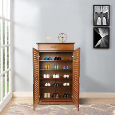Retro 5 Tier Bamboo Shoe Rack