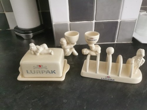 Lurpak ceramic butter dish and - butter,