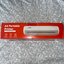 Bisofice A4 Portable Thermal Transfer Printer &USB Connect Connect L9H8 (Black)