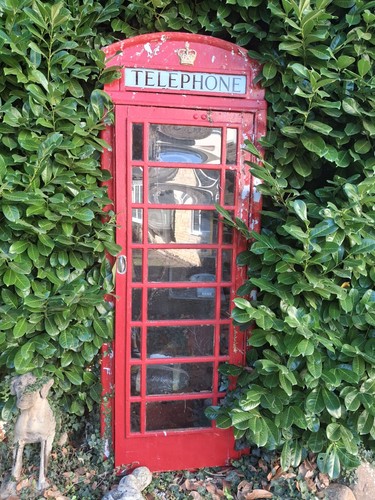 Red telephone box - telephone,